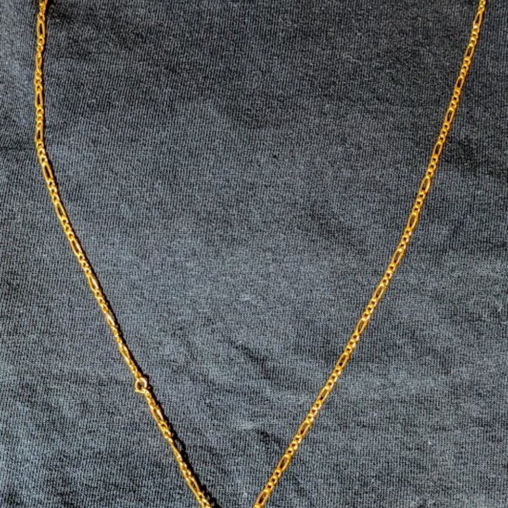 NEW 18K - 22in Gold Plated San Judas Tadeo Necklace